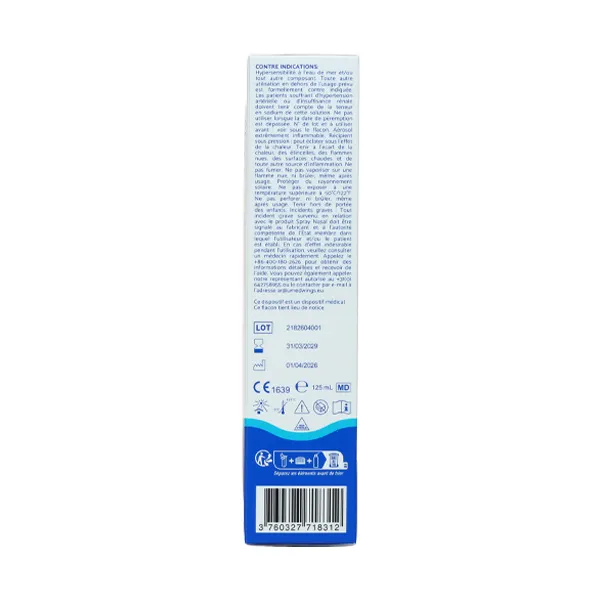 Spray nasal eau de mer hygiène du nez Santécare