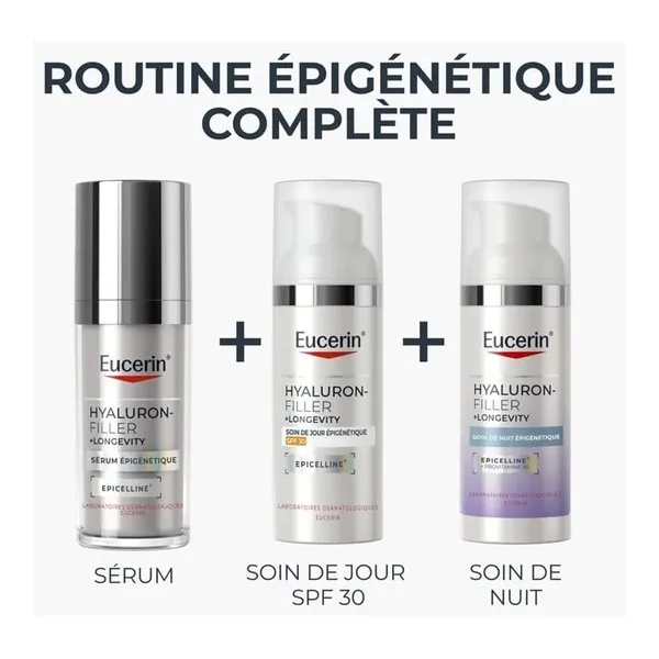 Eucerin Hyaluron Filler + Longevity Soin de jour épigénétique SPF 30