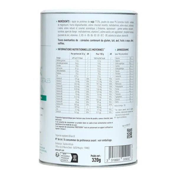 Eafit Protisoya en-cas hyperprotéiné chocolat