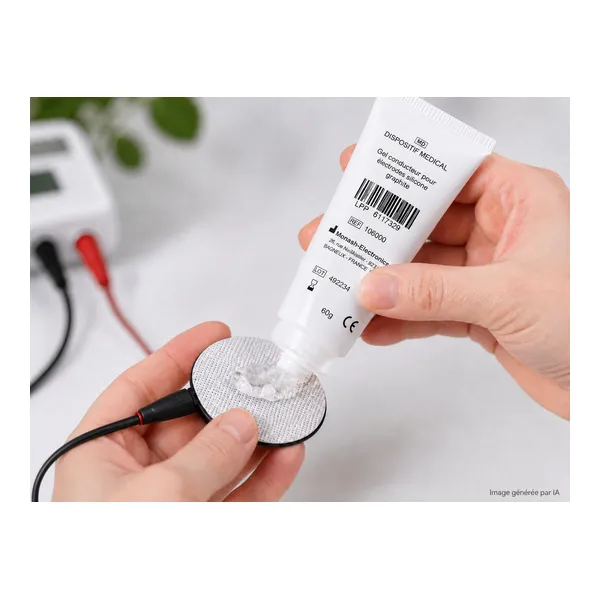 Gel conducteur pour électrode silicone graphite