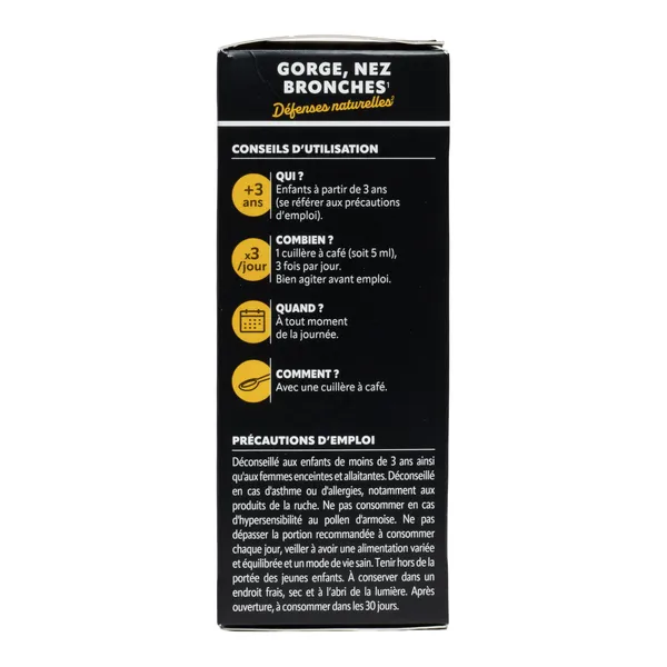 Herbesan Sirop gorge nez bronches Miel de Manuka IAA 15+