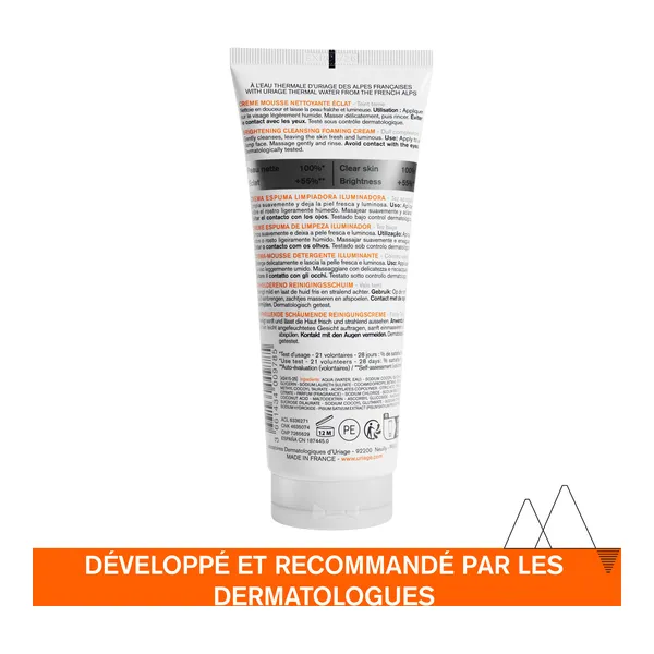 Uriage Depiderm Crème mousse nettoyante éclat