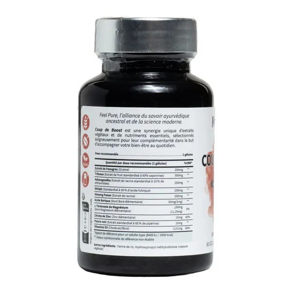 Feel Pure Coup de Boost Testostérone gélules