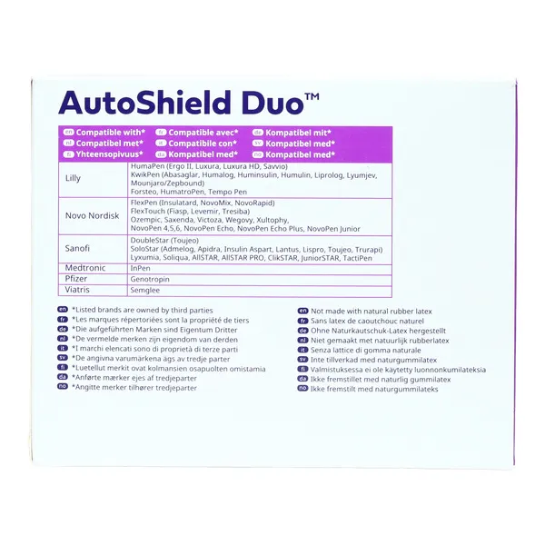 BD AutoShield Duo aiguille 5mm pour stylo à insuline par 100