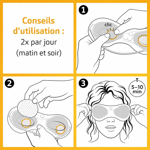 Masque chauffant pour les yeux Posiforlid