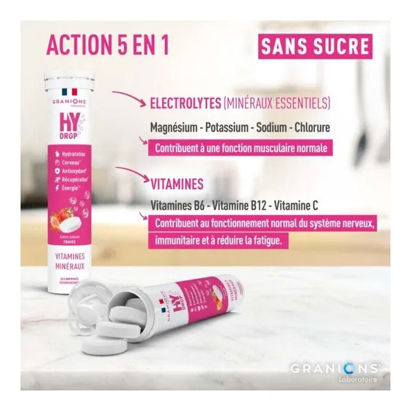 Granions Hydrop Vitamines et Minéraux comprimés