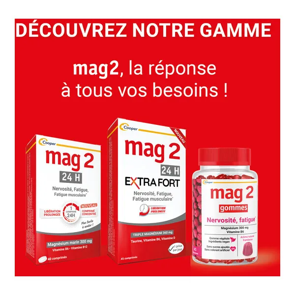 Mag 2 24h Extra Fort comprimés