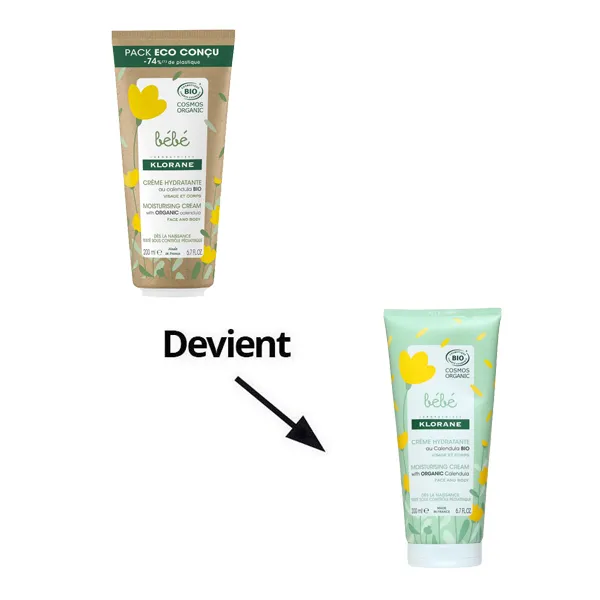 Klorane bébé Crème hydratante bio au calendula