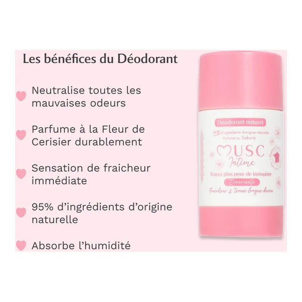 Musc Intime Déodorant Naturel
