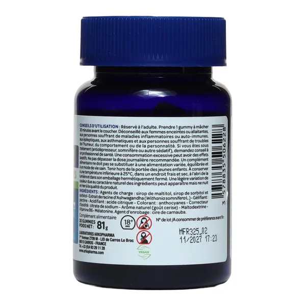 Arkorelax Sommeil Fort gummies mélatonine