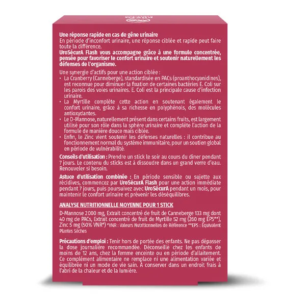 UroSecurA Flash sticks