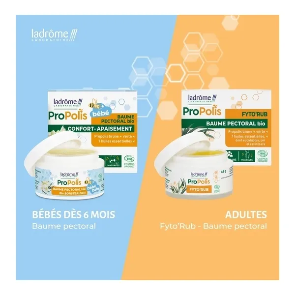 Ladrome Fyto Rub Propolis Baume pectoral bio