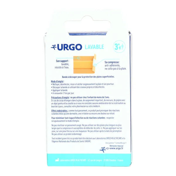Urgo Lavable Bande pansement à découper