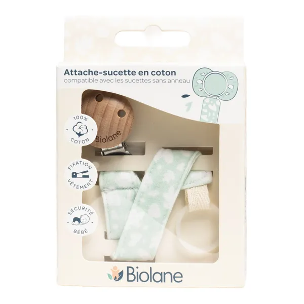 Biolane Attache sucette en coton