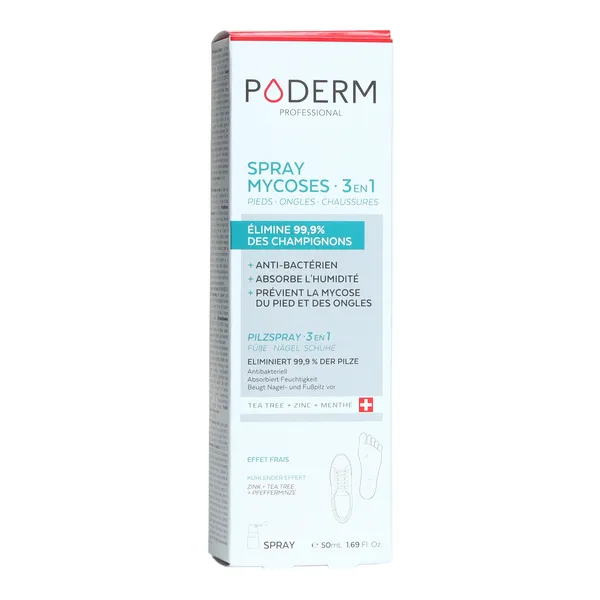 Poderm Spray Mycoses 3 en 1
