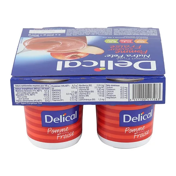 Delical Nutra pote compote hyperprotéinée