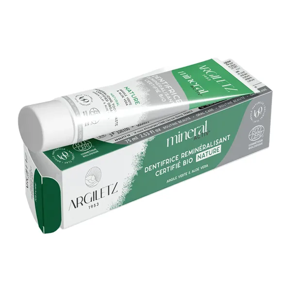 Argiletz Dentifrice Argile verte Mineral Activ bio