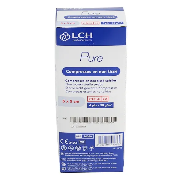 Compresses non tissées stériles LCH Pure