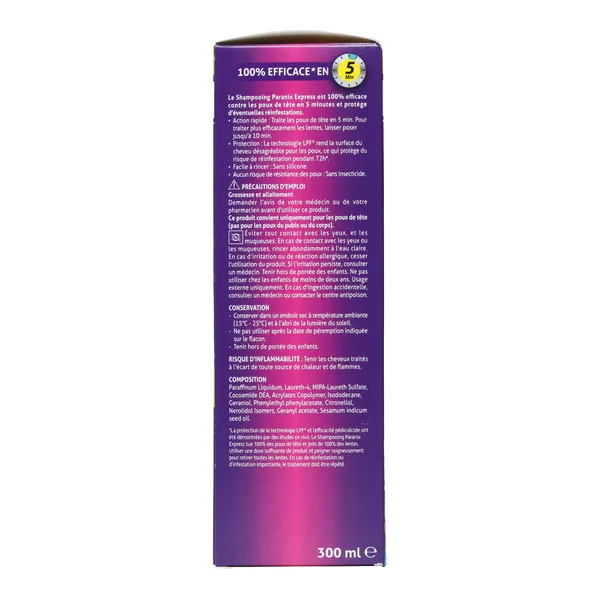 Paranix Express Shampooing anti poux + peigne