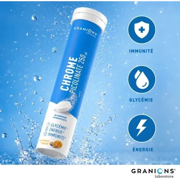 Granions Chrome picolinate 250 µg comprimés effervescents