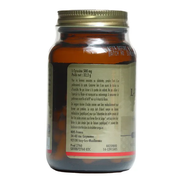 Solgar L Tyrosine 500 mg gélules