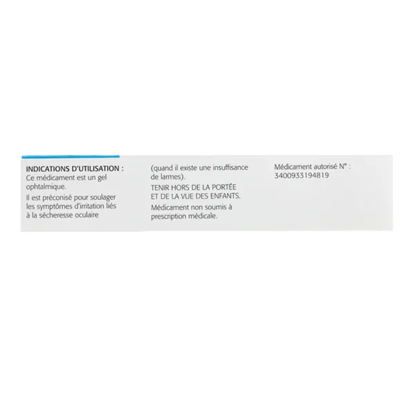 Gel larmes gel ophtalmique