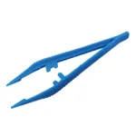 Pince anatomique bleue stérile Euromedis