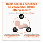 Vitascorbol C1000 vitamine C comprimés effervescents