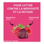 Mag 2 Nervosité Fatigue gummies Framboise