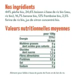 Good Goût brassé végétal pêche framboise bio