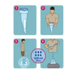 Urinal masculin jetable 20 unités