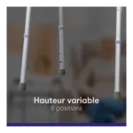 Déambulateur pliant et articulé adulte