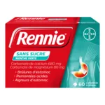 Pastille Rennie  sans sucre menthe verte