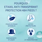 Etiaxil Pieds déodorant anti transpirant 48h