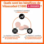Vitascorbol C1000 Vitamine C comprimés à croquer