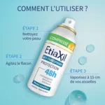 Etiaxil anti transpirant 48h Peaux sensibles spray compressé