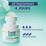 Etiaxil Sensitive Aisselles détranspirant roll-on