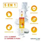 Granions Hydrop Boost Caféine Vitamines et Minéraux comprimés