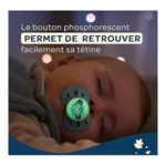Biolane sucette silicone anatomique 0-6 mois Nuit