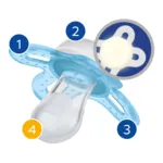 MAM Original Naissance Nuit Sucette symétrique silicone 0-2 mois