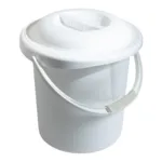 Seau hygiénique blanc avec couvercle