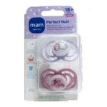 MAM Perfect Nuit Sucette symétrique silicone 18 mois et +