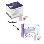 BD AutoShield Duo aiguille 5mm pour stylo à insuline par 100
