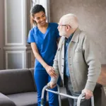 Déambulateur pliant et articulé adulte