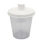 Bocal succion avec couvercle et filtre HEPA pour aspirateur de mucosités VacuAide