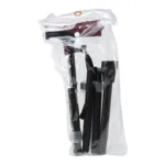 Canne pliante noire en aluminium