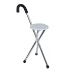 Canne siège trépied aluminium