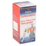 Clarix Toux grasse Carbocistéine 750 mg stick sans sucre