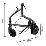 Déambulateur 3 roues pliable aluminium