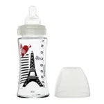Dodie Biberon verre Tétine plate Débit moyen 270 ml